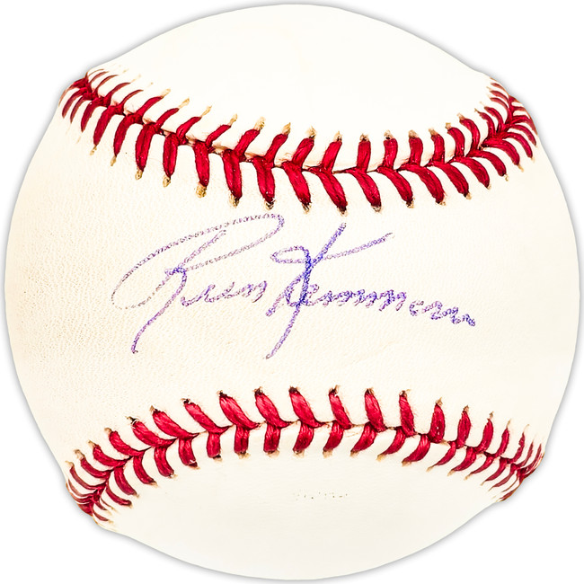 Russ Kemmerer Autographed Official League Baseball Red Sox, Senators Beckett BAS QR #BM25724