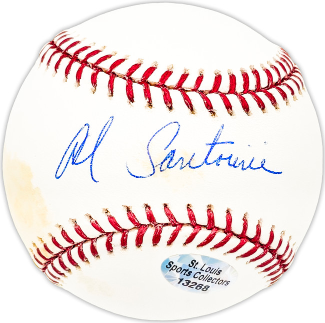 Al Santorini Autographed Official MLB Baseball St. Louis Cardinals Beckett BAS QR #BM25204