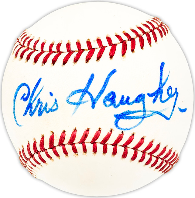 Chris Haughey Autographed Official NL Baseball Brooklyn Dodgers Beckett BAS QR #BM25313