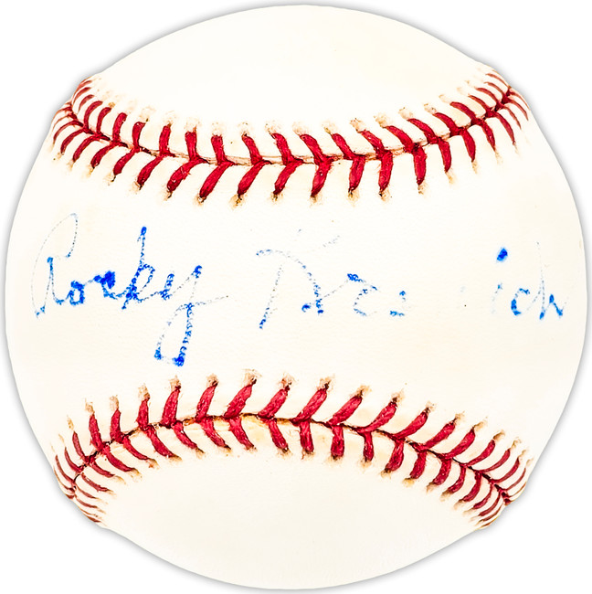 Rocky Krsnich Autographed Official AL Baseball Chicago White Sox Beckett BAS QR #BM25430