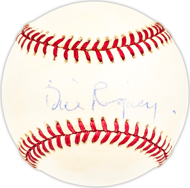 Bill Rigney Autographed Official NL Baseball New York Giants Beckett BAS QR #BM25649 Bill Rigney Autographed Official NL Baseball New York Giants Beckett BAS QR #BM25649
