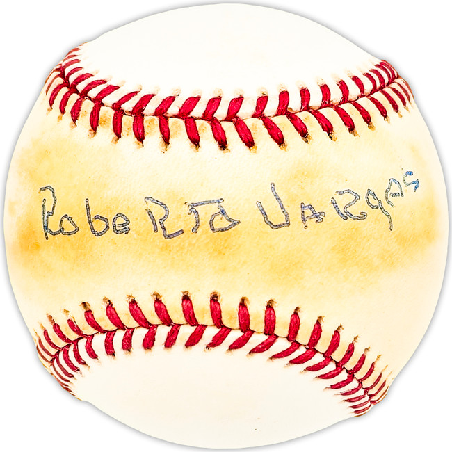 Roberto Vargas Autographed Official NL Baseball Milwaukee Braves Beckett BAS QR #BM25479