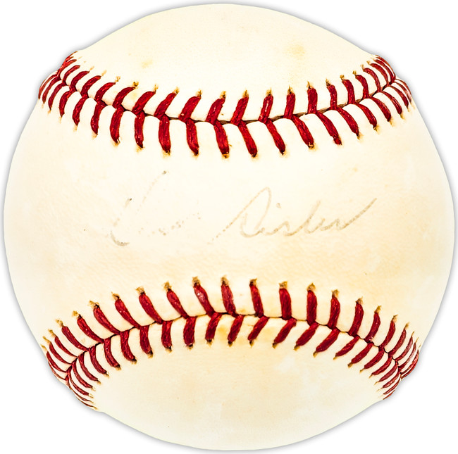 Dick Sisler Autographed Official Giles NL Baseball St. Louis Cardinals, Philadelphia Phillies Beckett BAS QR #BM25046