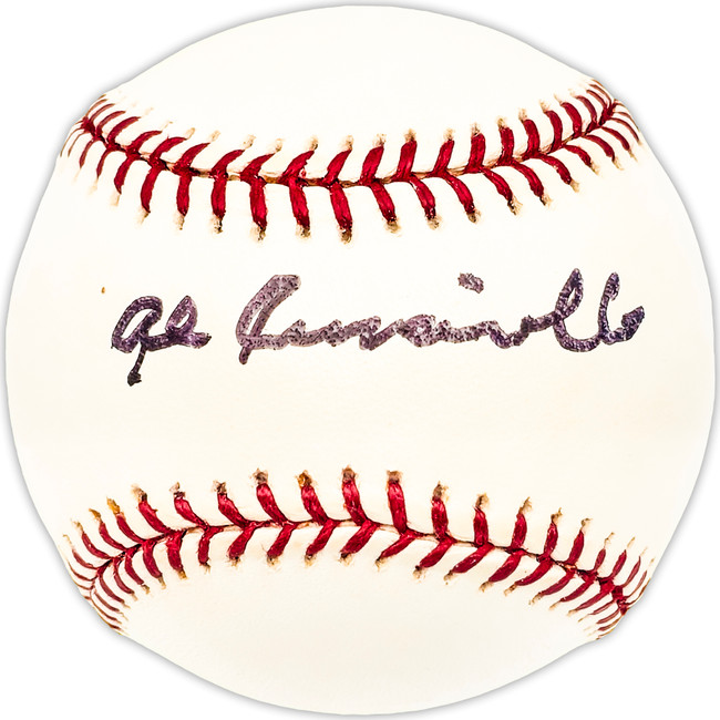Al Cuccinello Autographed Official MLB Baseball New York Giants Beckett BAS QR #BM25197
