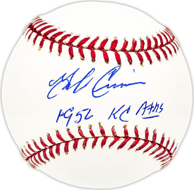 Jack Crimian Autographed Official MLB Baseball Kansas City A's "1956 KC A's" Beckett BAS QR #BM25215