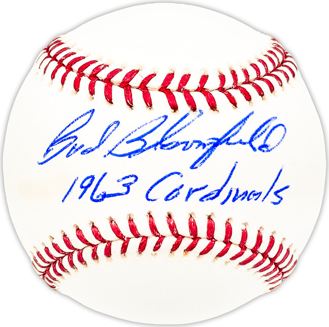 Clyde Bud Bloomfield Autographed Official MLB Baseball St. Louis Cardinals "1963 Cardinals" Beckett BAS QR #BM25311
