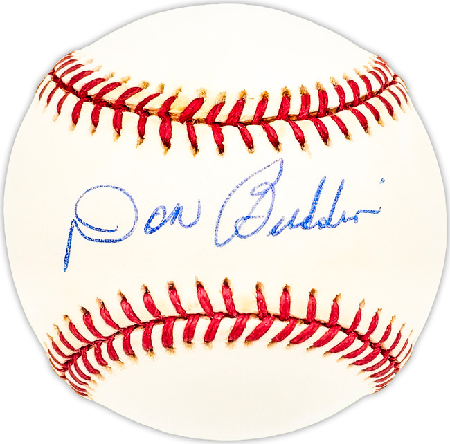 Don Buddin Autographed Official AL Baseball Boston Red Sox, Detroit Tigers Beckett BAS QR #BM25480