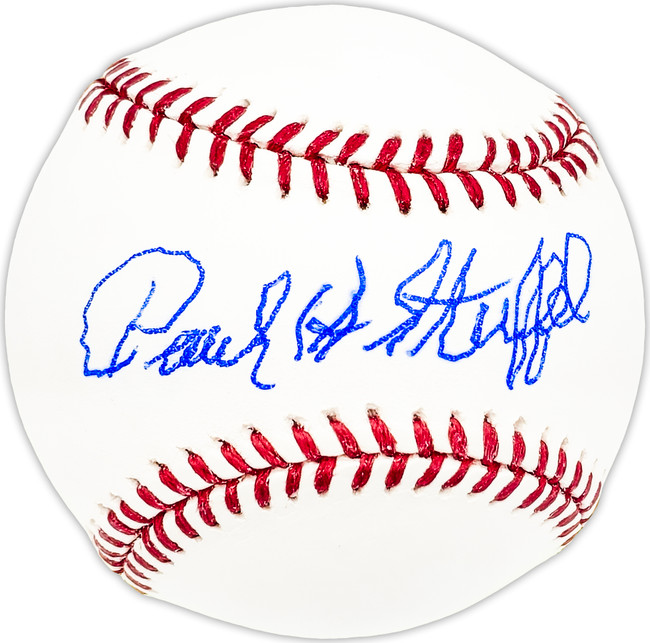 Paul Stuffel Autographed Official MLB Baseball Philadelphia Phillies Beckett BAS QR #BM25527