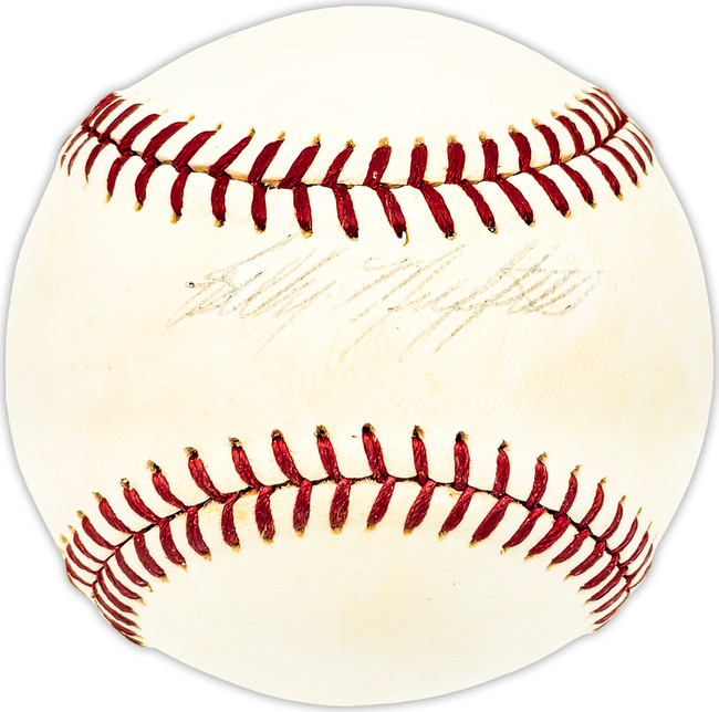 Billy Muffett Autographed Official Giles NL Baseball Boston Red Sox Beckett BAS QR #BM25171