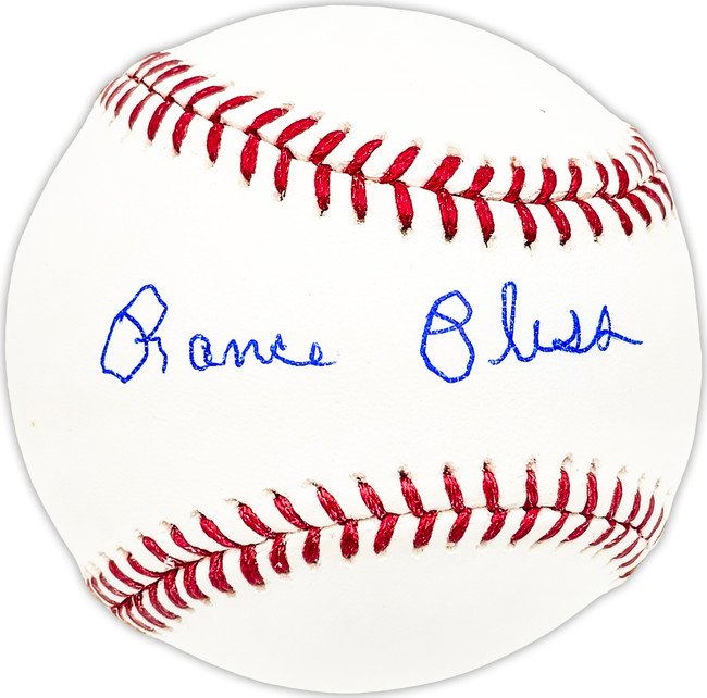 Rance Pless Autographed Official MLB Baseball NY Giants, KC A's Beckett BAS QR #BM25283