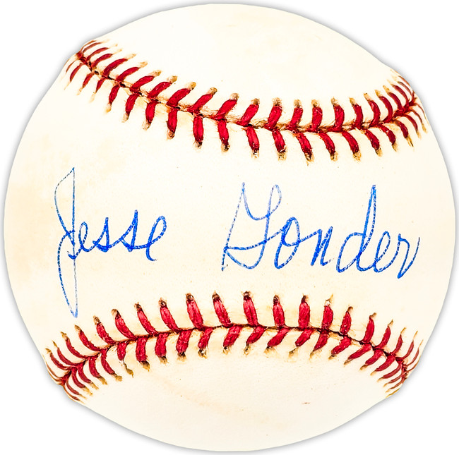 Jesse Gonder Autographed Official AL Baseball New York Yankees, New York Mets Beckett BAS QR #BM25472