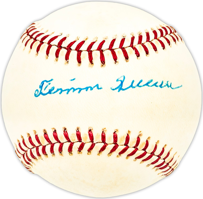 Fermin Mickey Guerra Autographed Official AL Baseball Senators, A's Beckett BAS QR #BM25568