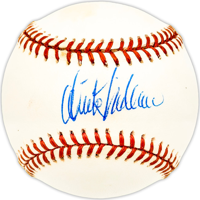 Dick Tidrow Autographed Official Cal Ripken Logo AL Baseball New York Yankees, Chicago Cubs Beckett BAS QR #BM25240