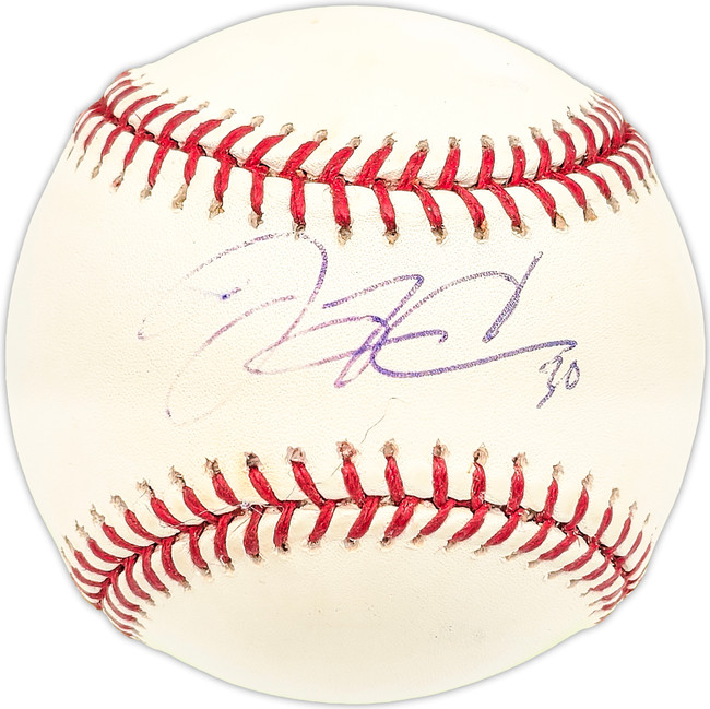 Joe Thurston Autographed Official MLB Baseball Chicago Cubs SKU #227497