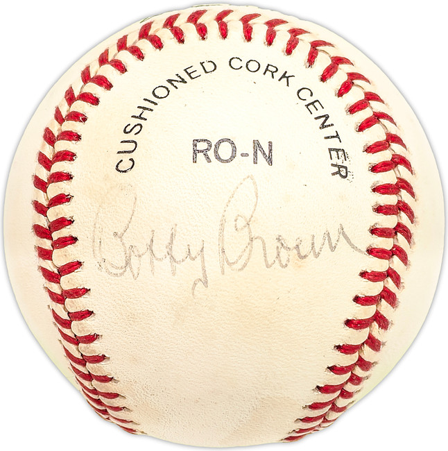 Bobby Brown Autographed Official NL Baseball New York Yankees SKU #227559