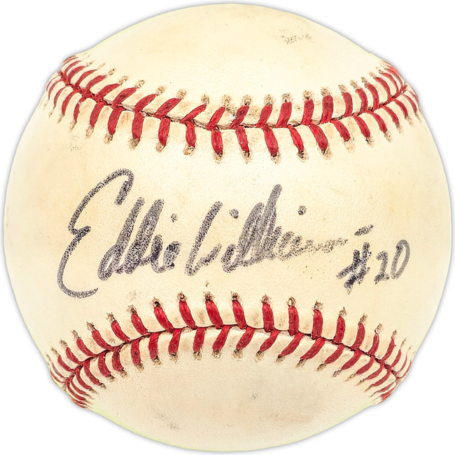 Eddie Williams Autographed Official AL Baseball Cleveland Indians, San Diego Padres SKU #227689