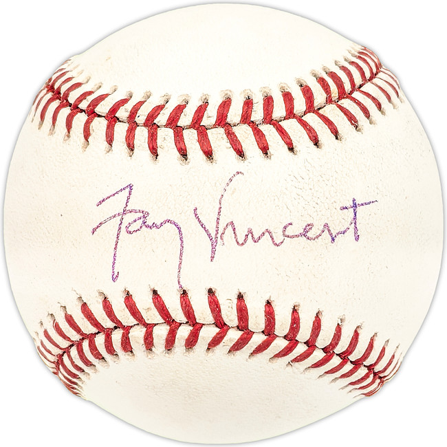 Fay Vincent Autographed Official Little League Baseball Commissioner SKU #227439
