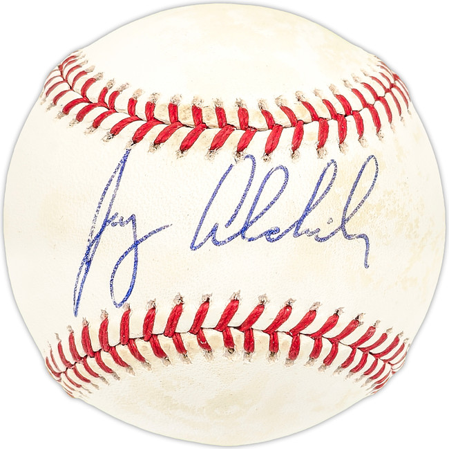 Jay Aldrich Autographed Official AL Baseball Milwaukee Brewers SKU #227481