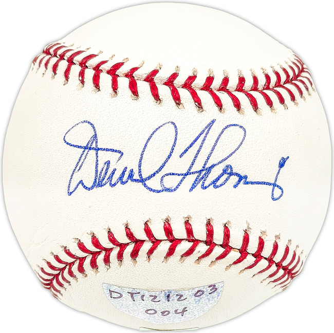 Derrel Thomas Autographed Official MLB Baseball Los Angeles Dodgers SKU #227503