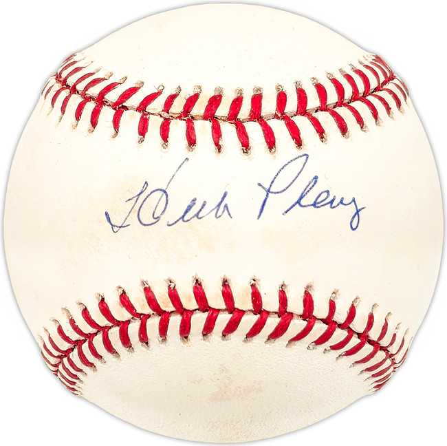 Herb Plews Autographed Official AL Baseball Red Sox, Senators SKU #227520