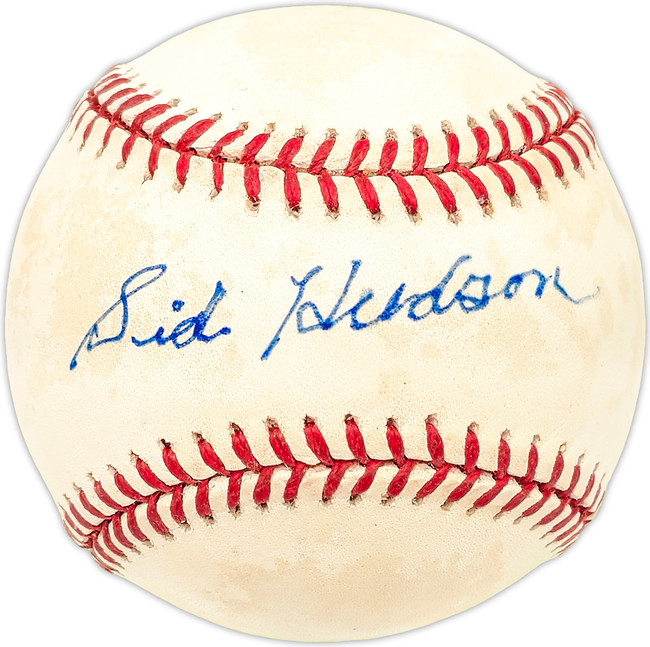 Sid Hudson Autographed Official AL Baseball Red Sox, Senators SKU #227568