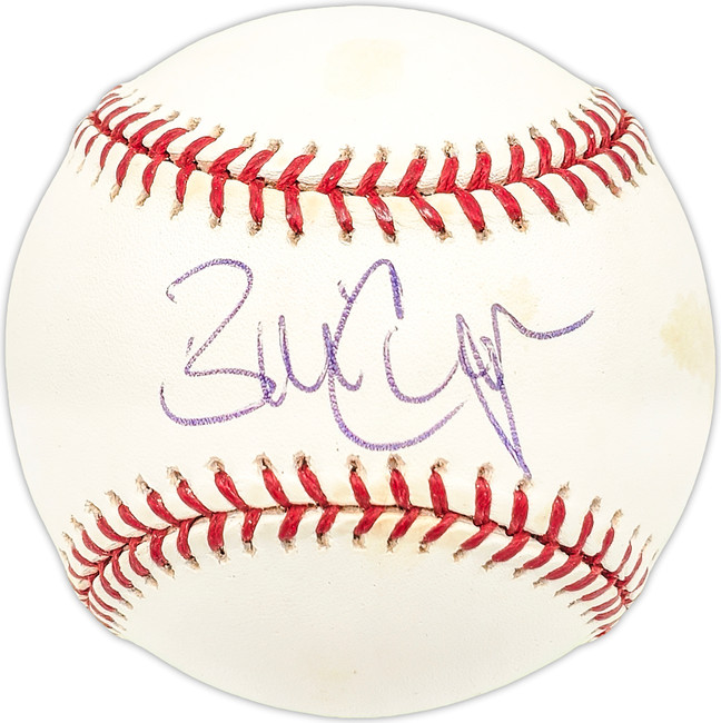 Brian Cooper Autographed Official AL Baseball California Angels SKU #227807