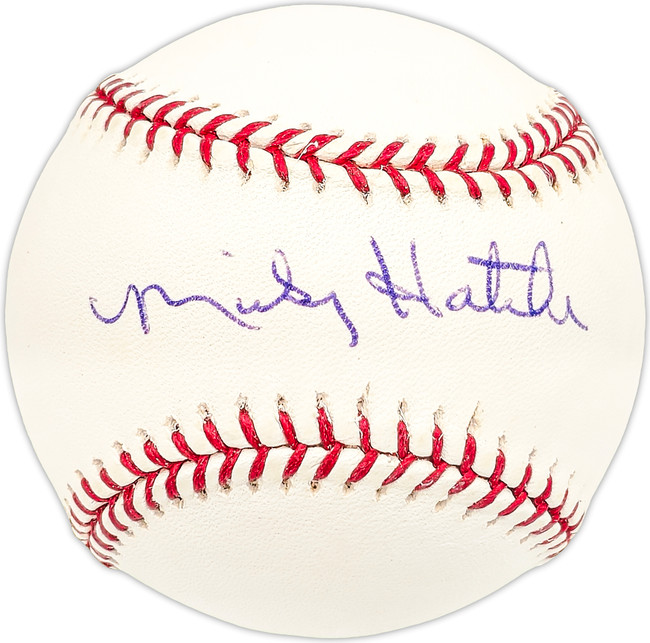 Mickey Hatcher Autographed Official MLB Baseball Los Angeles Dodgers SKU #227434