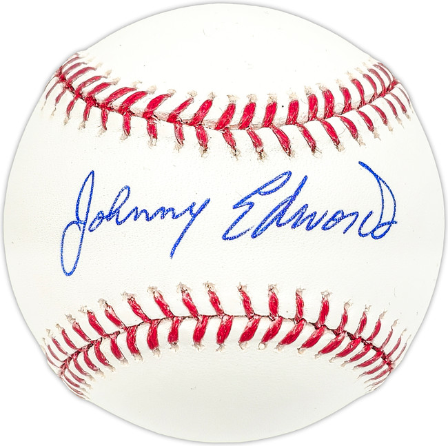 Johnny Edwards Autographed Official MLB Baseball Cincinnati Reds SKU #227580