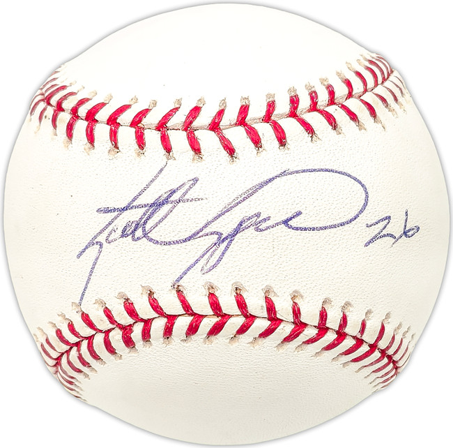 Scott Spiezio Autographed Official MLB Baseball Los Angeles Angels, St. Louis Cardinals JSA #M89876