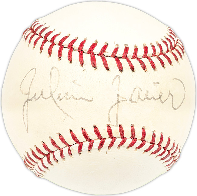 Julian Javier Autographed Official Giles NL Baseball St. Louis Cardinals, Cincinnati Reds SKU #227435