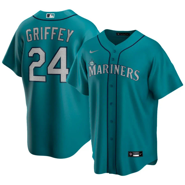 **PRE-ORDER** Seattle Mariners Teal Nike Jersey (Size M) Autographed By Ken Griffey Jr.