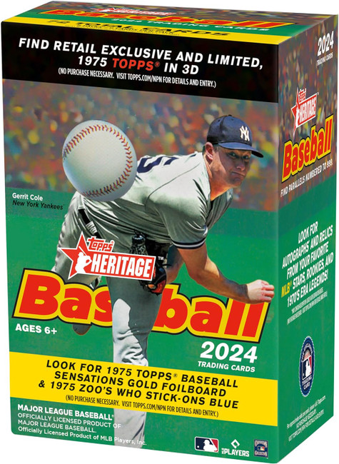 2024 Topps Heritage Baseball Blaster Box Stock #228101