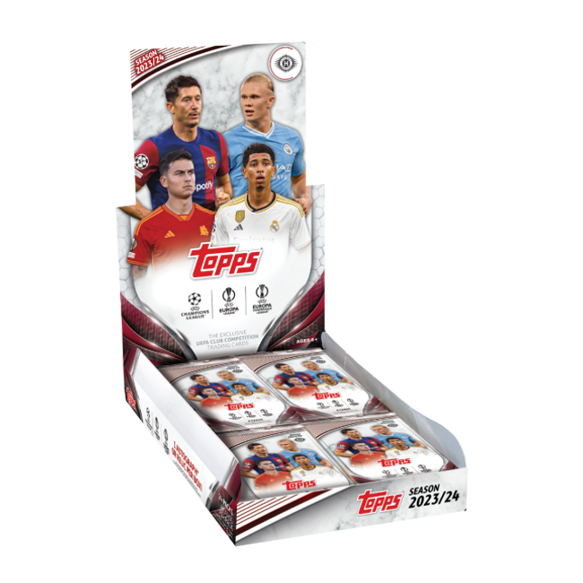 2023/24 Topps UEFA Club Competitions Soccer Hobby Box Stock #228801