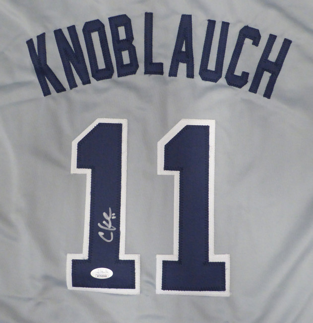 New York Yankees Chuck Knoblauch Autographed Gray Jersey JSA #WIT929548