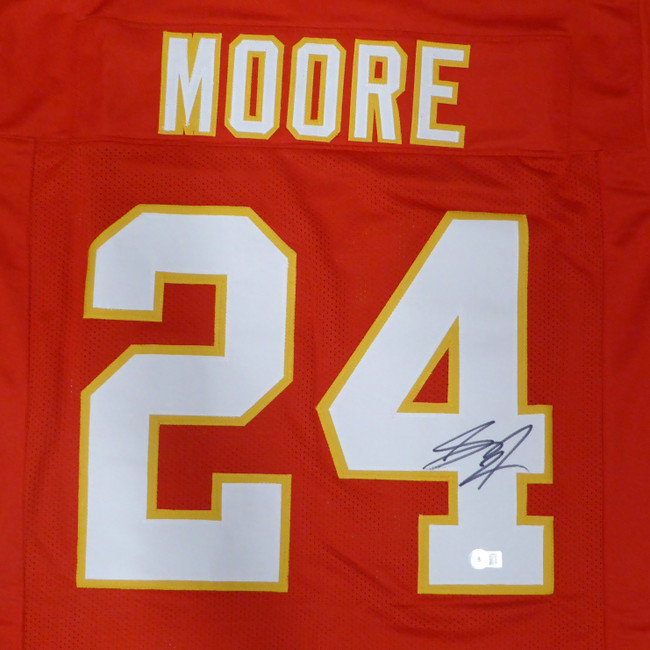 Kansas City Chiefs Skyy Moore Autographed Red Jersey Beckett BAS QR #BK86439