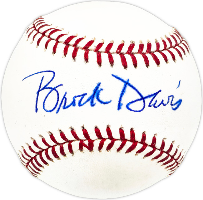 Brock Davis Autographed Official MLB Baseball Chicago Cubs, Milwaukee Brewers SKU #229885