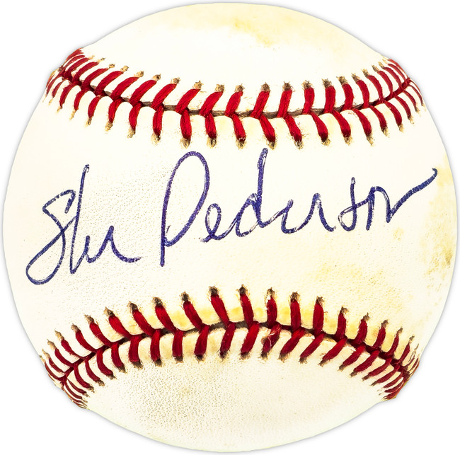 Stu Pederson Autographed Official NL Baseball Los Angeles Dodgers SKU #229908