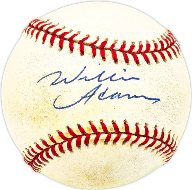 Willie Adams Autographed Official AL Baseball Oakland A's SKU #229913