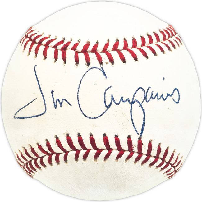 Jim Campanis Sr. Autographed Official NL Baseball Los Angeles Dodgers, Kansas City Royals Beckett BAS QR #BM25922