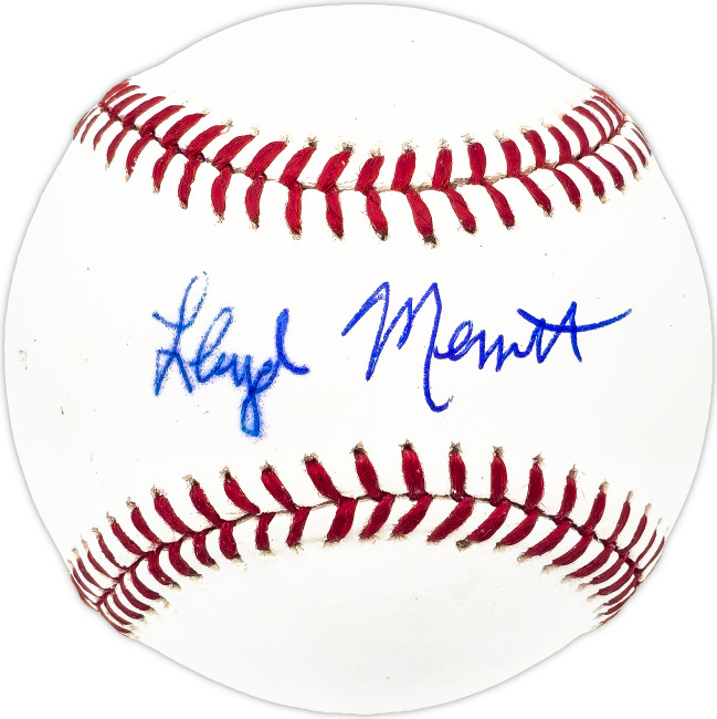 Lloyd Merritt Autographed Official MLB Baseball St. Louis Cardinals Beckett BAS QR #BM25968