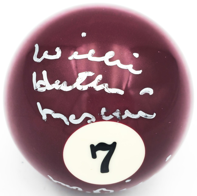Willie "Hustler" Mosconi Autographed Billiards Pool Ball #7 "Mr. Billiards" JSA #AP63447
