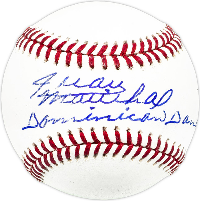 Juan Marichal Autographed Official MLB Baseball San Francisco Giants "Dominican Dandy" Beckett BAS Witness #W743401