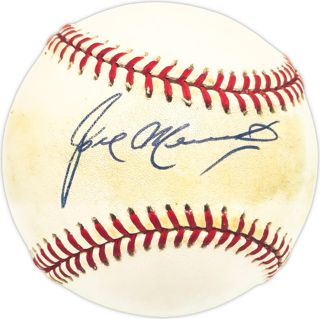 Jose Morales Autographed Official AL Baseball Minnesota Twins, Los Angeles Dodgers Beckett BAS QR #BM25916