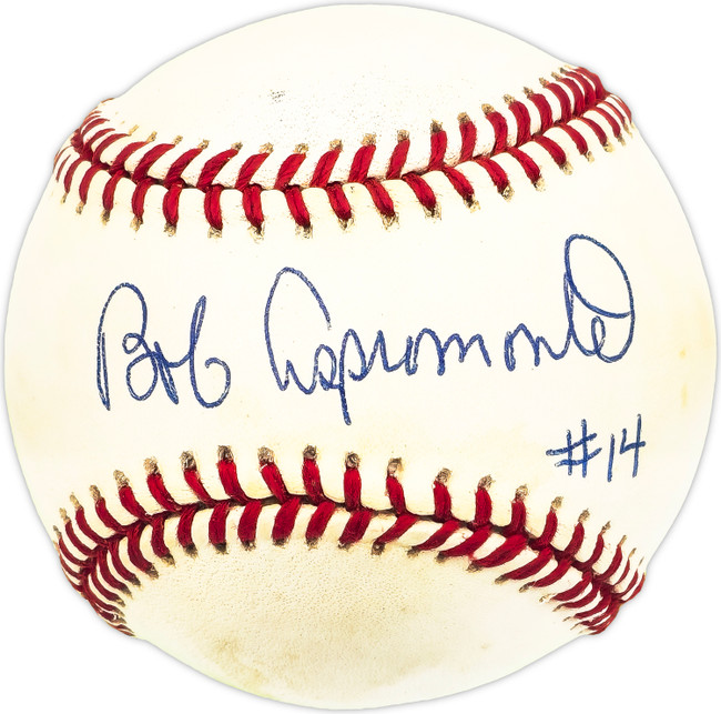 Bob Aspromonte Autographed Official NL Baseball Los Angeles Dodgers, Houston Astros Beckett BAS QR #BM25939