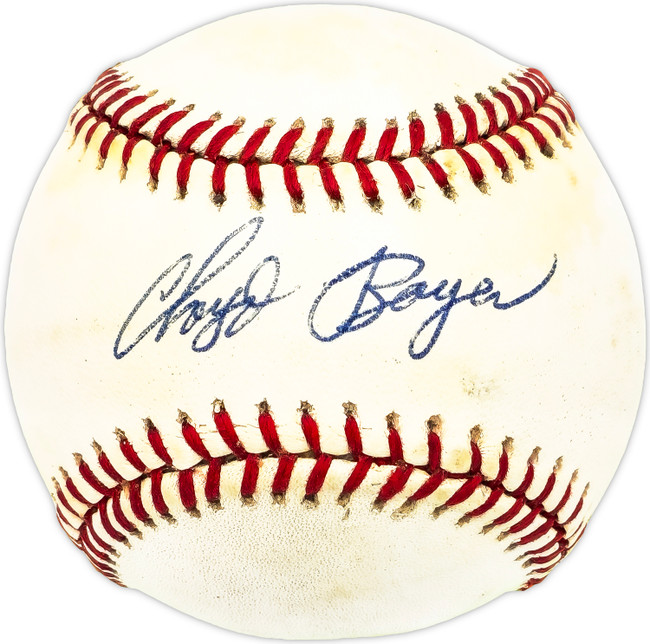 Cloyd Boyer Autographed Official AL Baseball New York Yankees, St. Louis Cardinals Beckett BAS QR #BM17808