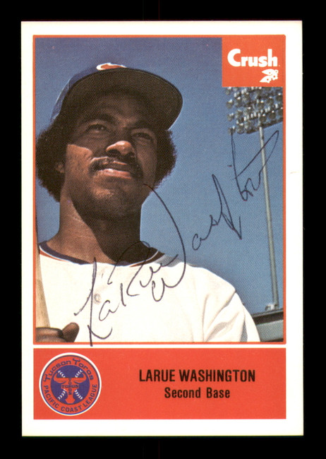 LaRue Washington Autographed 1977 Cramer Rookie Card #80 Tucson Toros SKU #231253 LaRue Washington Autographed 1977 Cramer Rookie Card #80 Tucson Toros SKU #231253