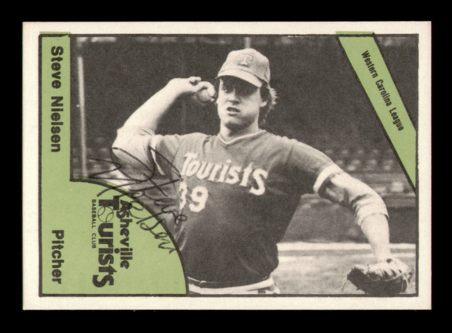 Steve Nielsen Autographed 1978 TCMA Rookie Card #187 Ashville Tourists (Signed Twice) SKU #231755