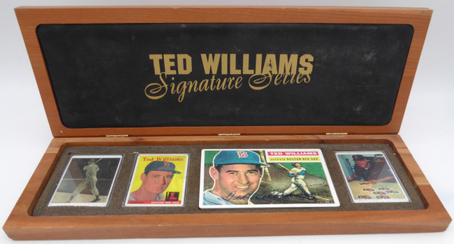 Ted Williams Autographed Porcelain Set Boston Red Sox Beckett BAS #A34724