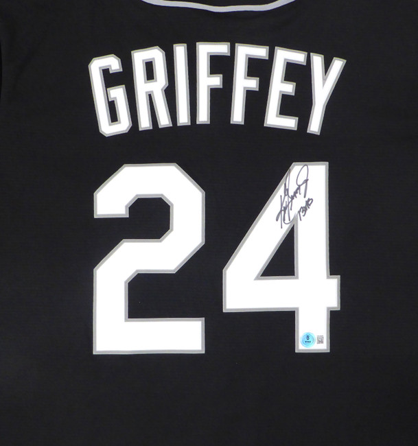 Seattle Mariners Ken Griffey Jr. Autographed Black Nike Jersey "13X AS" Beckett BAS QR #1W448998