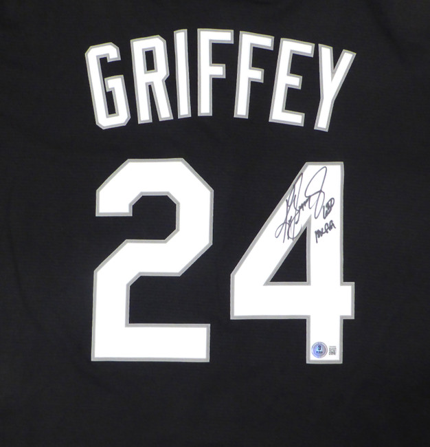 Seattle Mariners Ken Griffey Jr. Autographed Black Nike Jersey "630 & 10X GG" Beckett BAS QR #1W448999